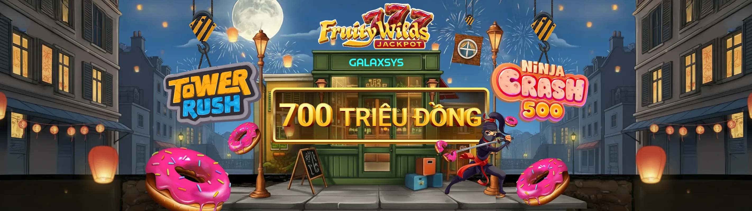 Hình ảnh chính 66b Nổ Hũ 2026 với các biểu tượng slot và tiền thưởng lớn